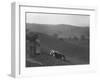 MG Magnette competing in the MG Car Club Rushmere Hillclimb, Shropshire, 1935-Bill Brunell-Framed Photographic Print