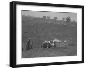 MG Magnette NA competing in the MG Car Club Rushmere Hillclimb, Shropshire, 1935-Bill Brunell-Framed Photographic Print