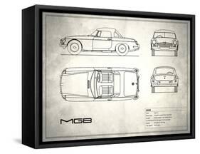 MG MGB White-Mark Rogan-Framed Stretched Canvas