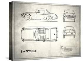 MG MGB White-Mark Rogan-Stretched Canvas