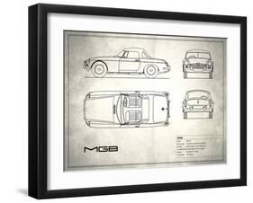 MG MGB White-Mark Rogan-Framed Art Print