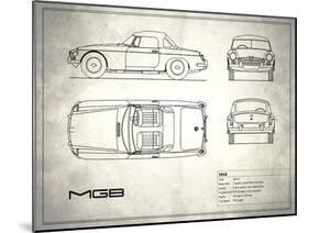 MG MGB White-Mark Rogan-Mounted Art Print