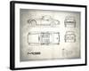 MG MGB White-Mark Rogan-Framed Art Print