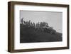 MG PA competing in the MG Car Club Rushmere Hillclimb, Shropshire, 1935-Bill Brunell-Framed Photographic Print