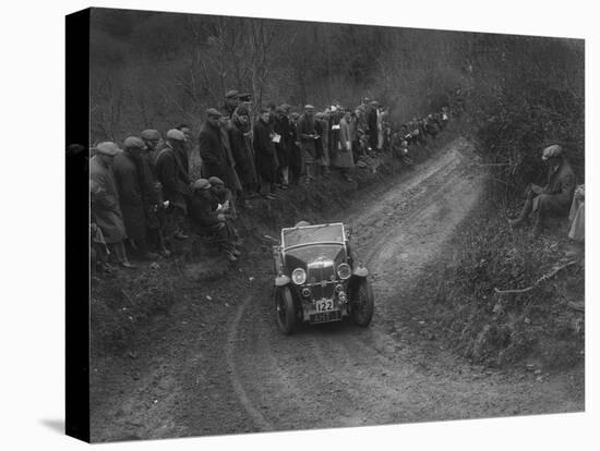 MG PB of EH Goodenough competing in the MCC Lands End Trial, 1935-Bill Brunell-Stretched Canvas