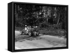 MG Q type of Kenneth Evans racing at Donington Park, Leicestershire, 1935-Bill Brunell-Framed Stretched Canvas