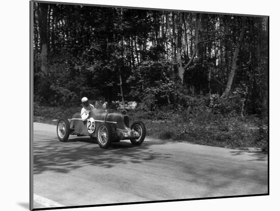 MG Q type of Kenneth Evans racing at Donington Park, Leicestershire, 1935-Bill Brunell-Mounted Photographic Print