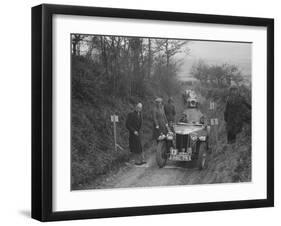 MG TA of Maurice Toulmin of the Cream Cracker Team at the MG Car Club Midland Centre Trial, 1938-Bill Brunell-Framed Photographic Print