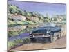 Mgb by a French Canal-Clive Metcalfe-Mounted Giclee Print