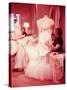 MGM Designer Helen Rose Working on Grace Kelly's Wedding Dress-Allan Grant-Stretched Canvas