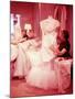 MGM Designer Helen Rose Working on Grace Kelly's Wedding Dress-Allan Grant-Mounted Premium Photographic Print