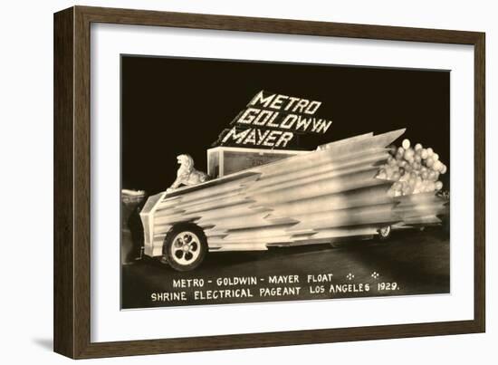 MGM Float, Shrine Electrical Pageant, Los Angeles, California-null-Framed Art Print
