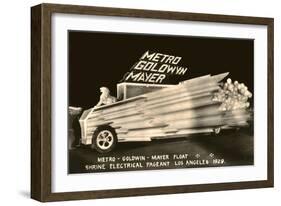 MGM Float, Shrine Electrical Pageant, Los Angeles, California-null-Framed Art Print