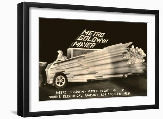 MGM Float, Shrine Electrical Pageant, Los Angeles, California-null-Framed Art Print