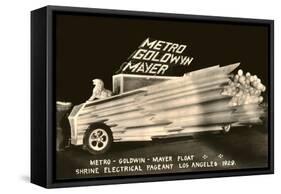 MGM Float, Shrine Electrical Pageant, Los Angeles, California-null-Framed Stretched Canvas