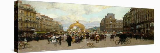 Mi-carême à Paris-Luigi Loir-Stretched Canvas