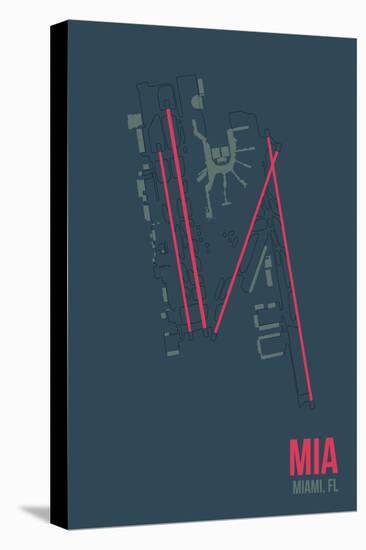 MIA Airport Layout-08 Left-Stretched Canvas