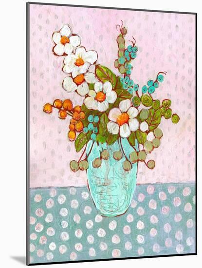 Mia Daisy Flowers Botanical-Blenda Tyvoll-Mounted Art Print