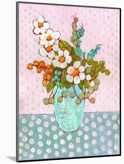 Mia Daisy Flowers Botanical-Blenda Tyvoll-Mounted Art Print