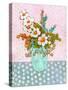 Mia Daisy Flowers Botanical-Blenda Tyvoll-Stretched Canvas