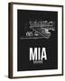 MIA Miami Airport Black-NaxArt-Framed Art Print