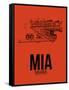 MIA Miami Airport Orange-NaxArt-Framed Stretched Canvas