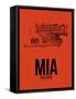 MIA Miami Airport Orange-NaxArt-Framed Stretched Canvas