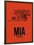 MIA Miami Airport Orange-NaxArt-Framed Art Print