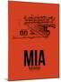 MIA Miami Airport Orange-NaxArt-Mounted Art Print