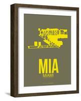 Mia Miami Poster 1-NaxArt-Framed Art Print