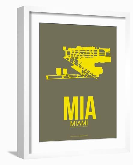 Mia Miami Poster 1-NaxArt-Framed Art Print