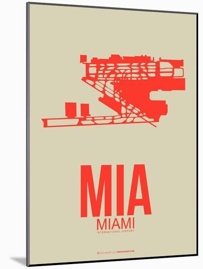 Mia Miami Poster 3-NaxArt-Mounted Art Print