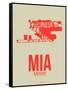 Mia Miami Poster 3-NaxArt-Framed Stretched Canvas