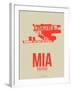 Mia Miami Poster 3-NaxArt-Framed Art Print