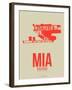 Mia Miami Poster 3-NaxArt-Framed Art Print