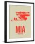 Mia Miami Poster 3-NaxArt-Framed Art Print