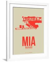 Mia Miami Poster 3-NaxArt-Framed Art Print