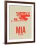 Mia Miami Poster 3-NaxArt-Framed Art Print