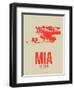 Mia Miami Poster 3-NaxArt-Framed Art Print