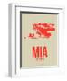 Mia Miami Poster 3-NaxArt-Framed Art Print