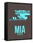 Mia Miamy Poster 2-NaxArt-Framed Stretched Canvas