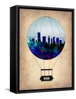 Miami Air Balloon-NaxArt-Framed Stretched Canvas