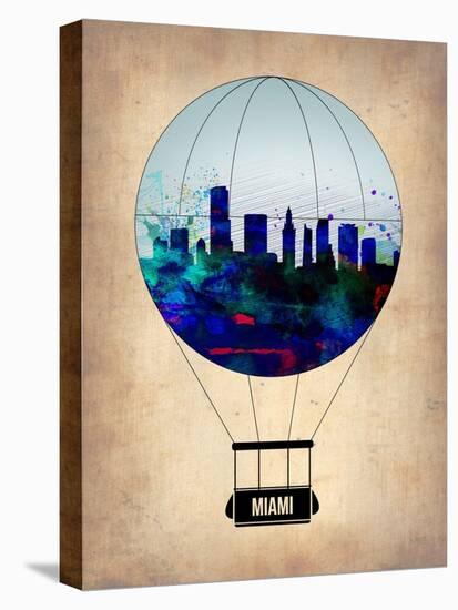 Miami Air Balloon-NaxArt-Stretched Canvas