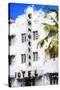 Miami Art Deco - In the Style of Oil Painting-Philippe Hugonnard-Stretched Canvas