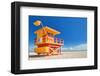 Miami Art Deco Lifeguard House-null-Framed Art Print