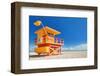 Miami Art Deco Lifeguard House-null-Framed Art Print