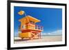 Miami Art Deco Lifeguard House-null-Framed Art Print