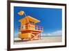 Miami Art Deco Lifeguard House-null-Framed Art Print