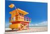 Miami Art Deco Lifeguard House-null-Mounted Art Print