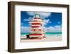 Miami Art Deco Lifeguard House-null-Framed Art Print